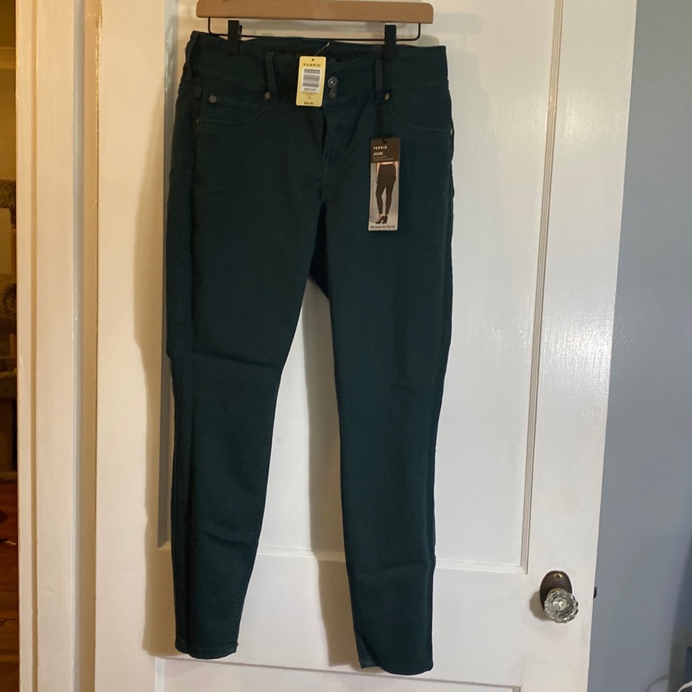 NWT torrid dark green jeggings size 12R